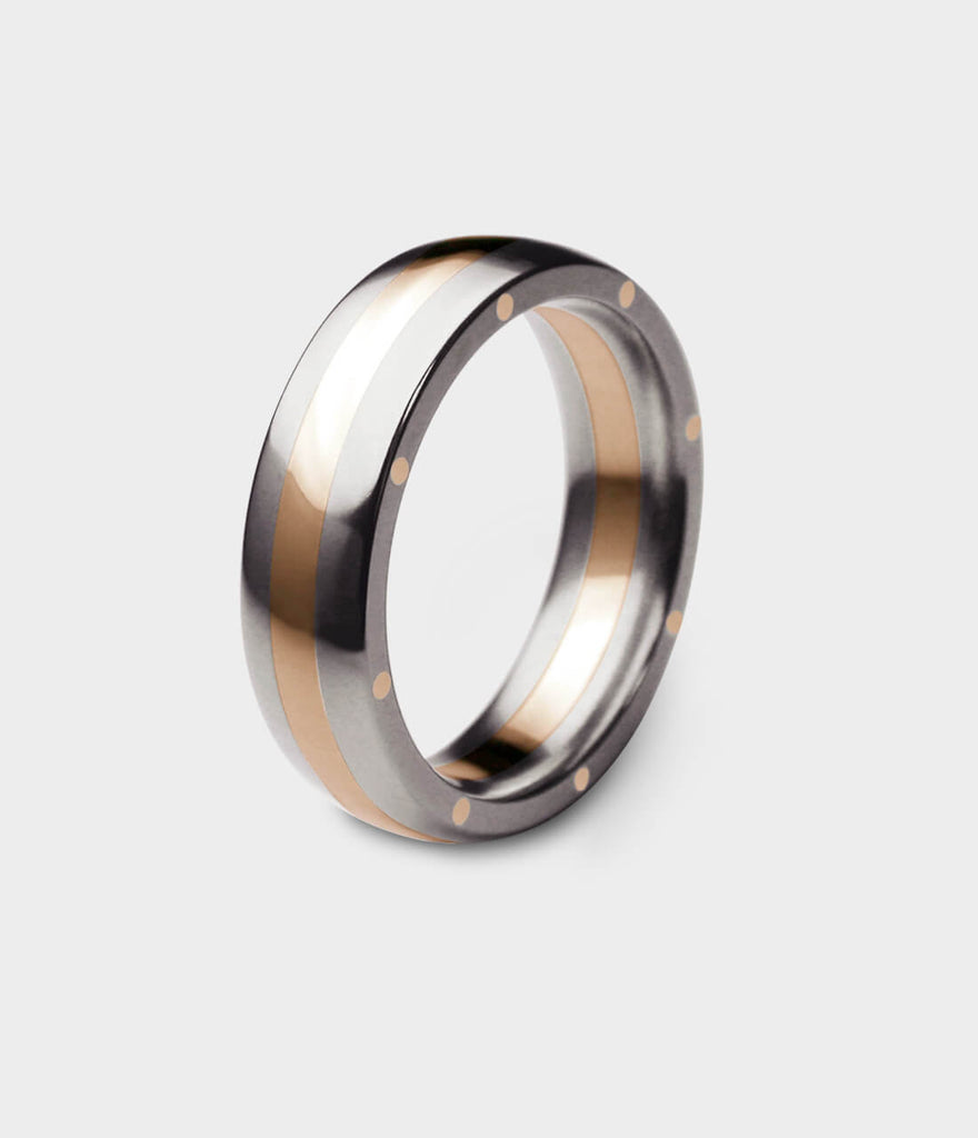 Metal Geo Ellipse Slim Ring Stephen Einhorn