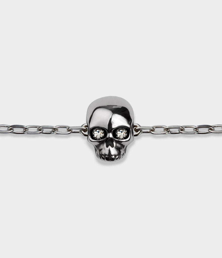 Silver hot sale skull bracelet