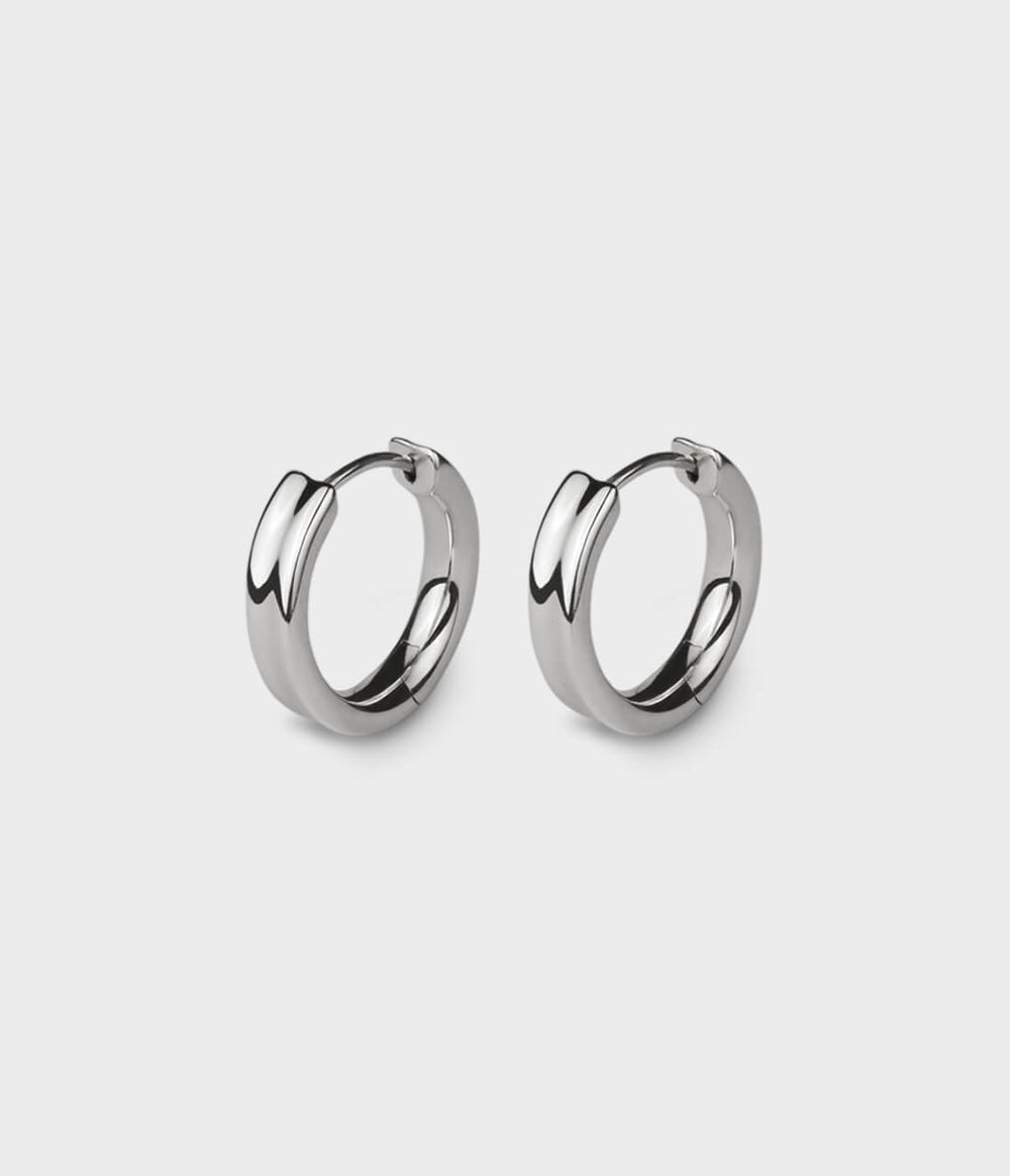 Liquid Hoop Earrings / Sterling Silver